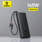 Baseus 145W Power Bank 25000mAh Fast Charging Built-In Type-C Cable Portable Battery Charger for iPhone Samsung MacBook Tablet