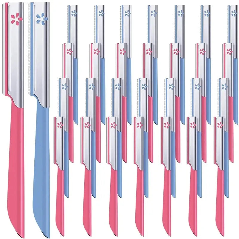 5pcs Eyebrow Epilator Sets for Women Makeup Beauty Eyebrows Hair Removal Styling Tool Steel Blade Facial Sourcil Razor Trimmer