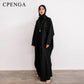 Luxury 2 Piece Muslim Outift Sets for Women Ramadan Dubai Hijab Abaya Dress Islamic Party Kaftan Robe Elegant Turkey Gown 2025