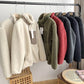 2026 Winter Chic Girl Lamb Fleece Women's Short Jacket Zipper Long Sleeved Pocket Warm Coat Fashion High Street Female Outerwear