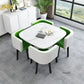 Nordic Round Dining Tables Set for Dining Room Furniture Kitchen Dining Table Set with 4 Chairs Home  Light Luxury Center Tables