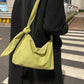 Black Crossbody for Women Girls Handbag Shopper Casual Solid Simple Chain Knotted Straps Messenger Shoulder Totes Bags Handbags