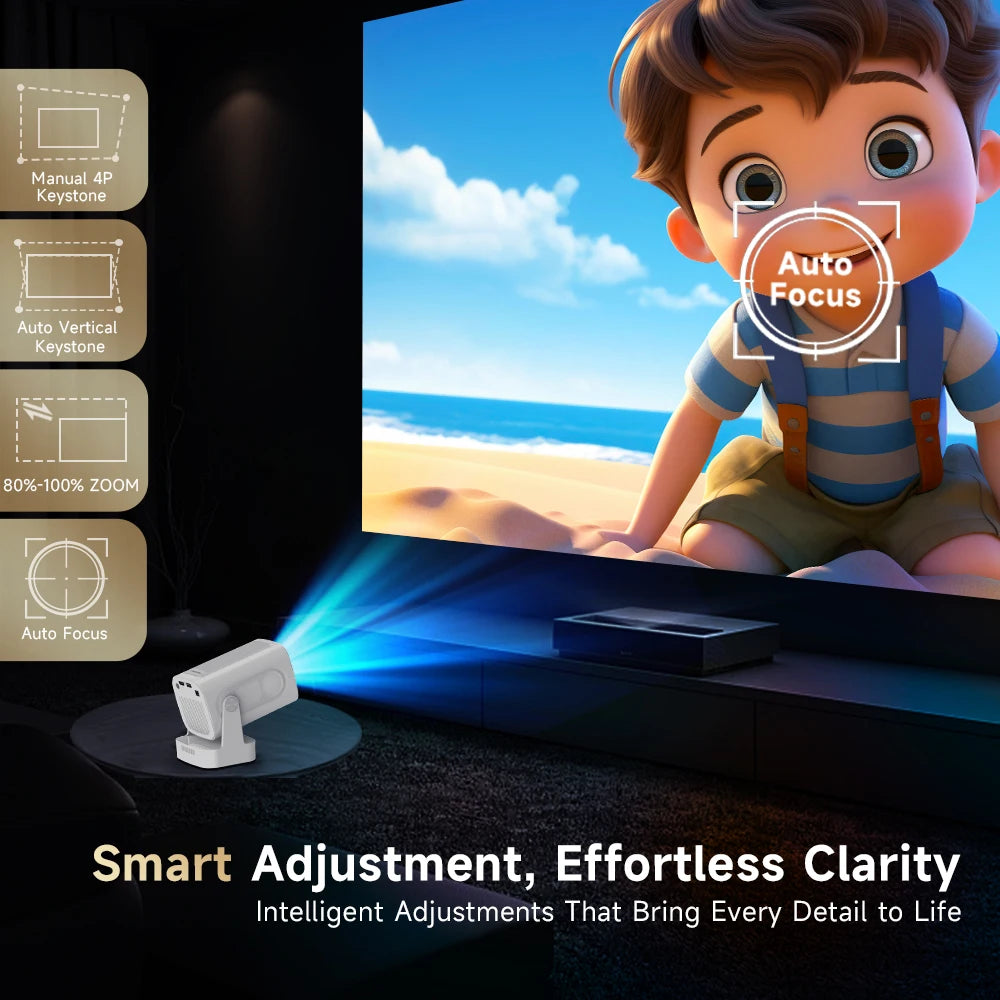 Magcubic HY310 1080P 330ANSI Android11 Mini Projector Auto Focus 4K Native 5W Speaker Air Mouse Voice Assistant Upgrated HY300
