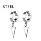 1Pair Fashion Cross Pendant Ear Clip Non Piercing Earrings Fake Earrings Gift for Men Women Jewelry