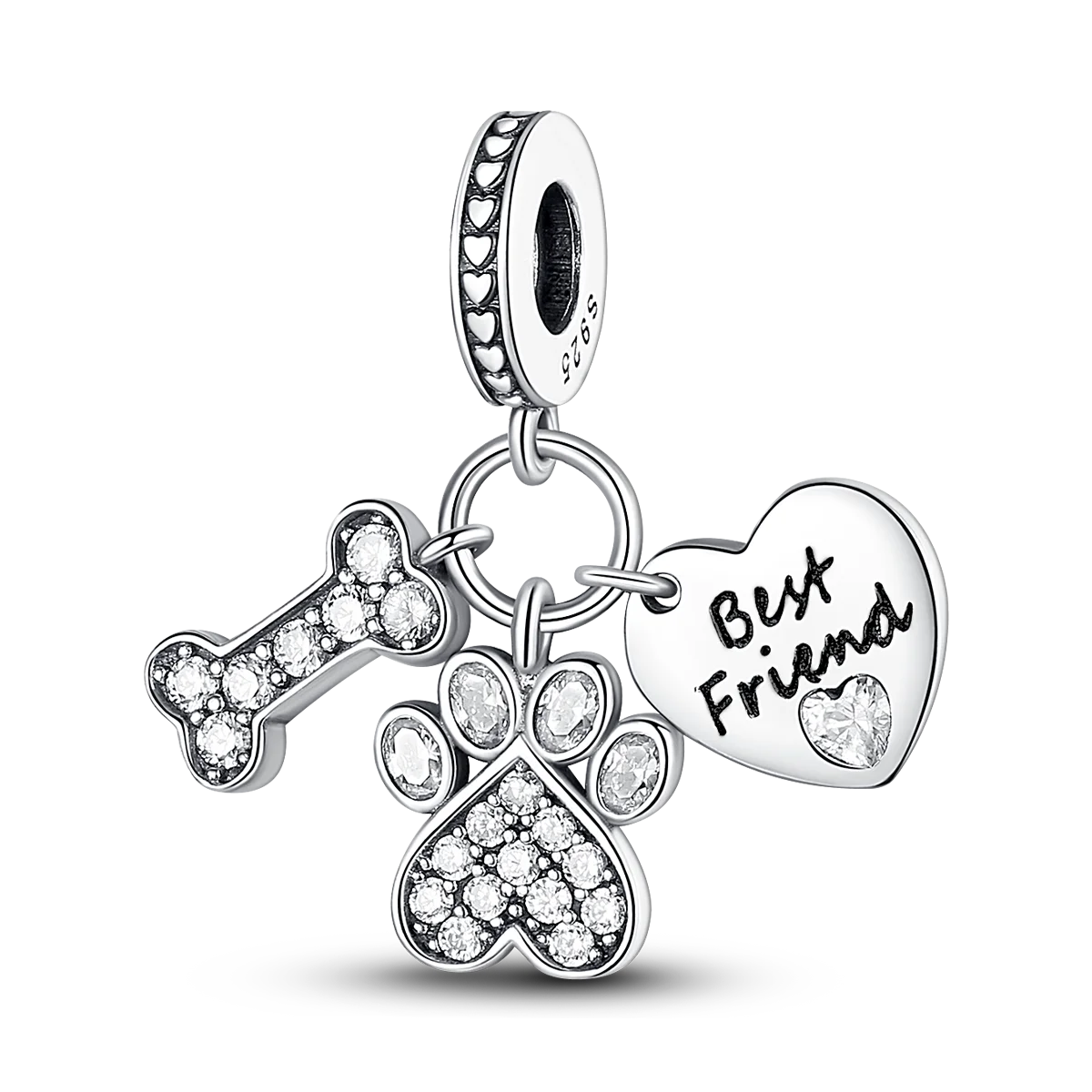 2026 Hot Sale Charms Bead 925 Sterling Sliver Pink Butterfly Luminous Firefly Dangle Fit Bangle Bracelet Necklace DIY Jewelry