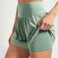 Women's sports shorts, sportswear, double-layer running shorts, 2-in-1 beach shorts, summer gym fitness training, jogging shorts