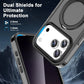 For iPhone 17 Pro Max iPhone Air Matte Case,Built-in PET Screen Protector, Ring Kickstand, Dual Layer Full Body Shockproof Cover