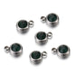 20pcs 6mm Stainless Steel Rhinestone Beads Gold Color Crystal Charms Pendants for Necklace Bracelet Jewelry Making Charm DIY