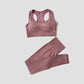 2/3/5PCS Seamless Women Yoga Set Workout Sportswear Gym Clothing Fitness Long Sleeve Crop Top High Waist Leggings Sports Suits