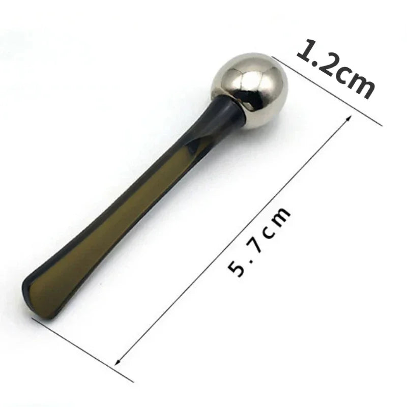 Eye Massage Roller Eye Cream Stick Applicator Cosmetic Spatula Anti Wrinkle Dark Circles Facial Spoon Gold Alloy Face Massager