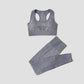 2/3/5PCS Seamless Women Yoga Set Workout Sportswear Gym Clothing Fitness Long Sleeve Crop Top High Waist Leggings Sports Suits