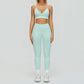 2/3PCS Seamless Yoga Set Gym Workout Suits Athletic Wear Women Legging Fitness Bra Crop Top Long Sleeve Sports Suits Sportswear