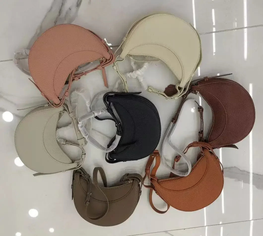 2025 Fashion Women's Bag High quality niche design Saddle bag Single shoulder crossbody bag Underarm bag