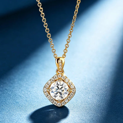 Promotion of Multiple 1.0 Carat Moissanite Windmill Pendants, Luxury Wedding 925 Sterling Silver Jewelry, Bride Diamond Necklace