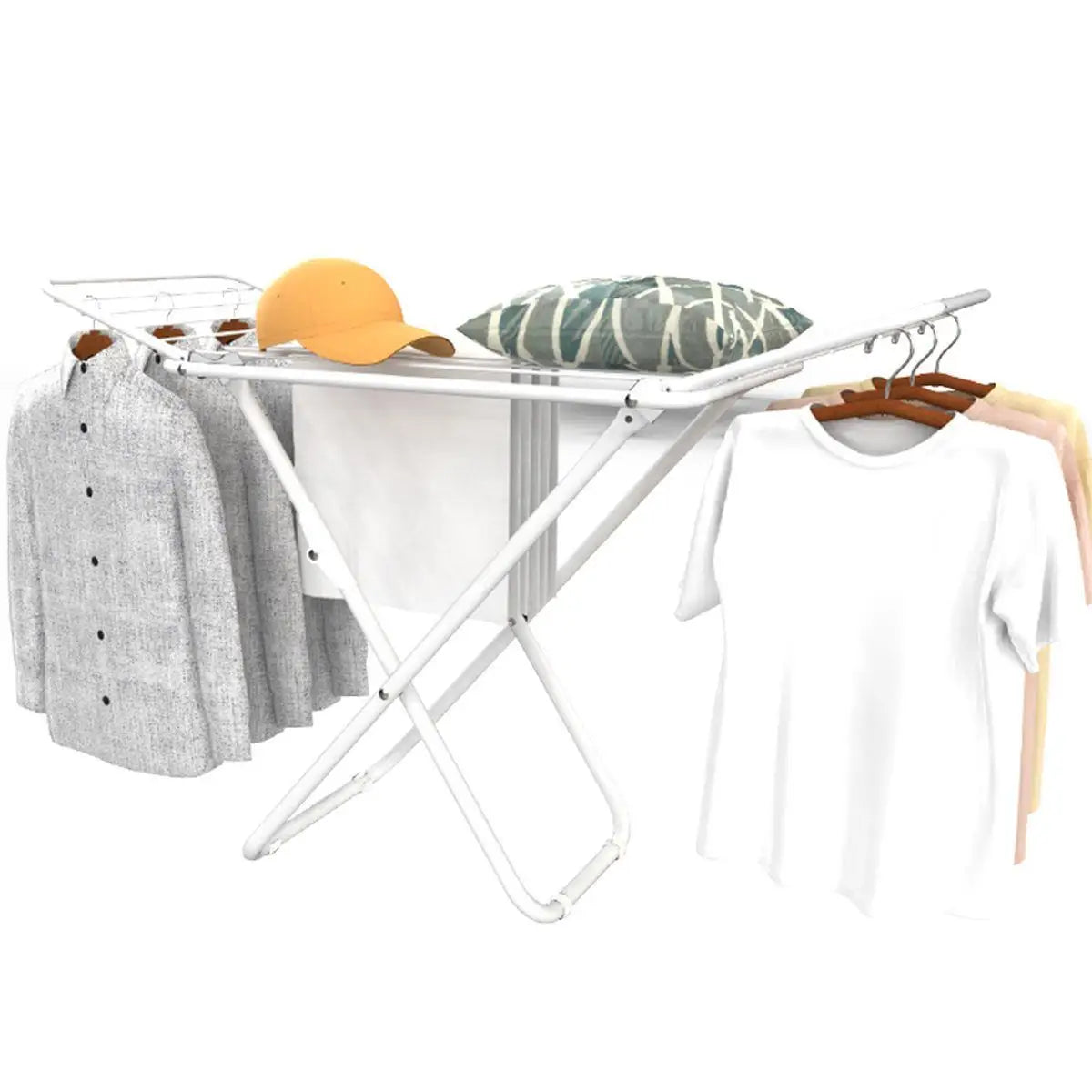 Simple Floor-Mounted Laundry Drying Rack Yangzi Footline Heater Balcony Stacking Easy-To-Use Clothes Drying Rack Home Use