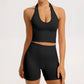 2/3PCS Yoga Set Women Gym Long Sleeve Sports Suits Fitness Bra Crop Top Workout Clothes Female Solid Seamless Legging Sportswear