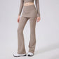 Women's High-Waist Yoga Pants Flared Sports Pants Hip Covering Skirt Running Leggings Dance Training Pilates Fitness Trousers