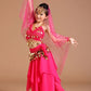 dance5 Piece Set Belly Dance Costumes Set Indian Dress Handmade Kids Belly Dance Costumes for Girls Bollywood Performance Cloth