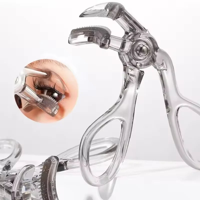Dual-Type Eyelash Curler with Comb, Wide & Partial Clip Lash Curler Tool, Natural Curl Long-Lasting Eye Makeup Beauty Tool