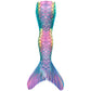 Girls One-Piece Mermaid Tail Swimsuit, Cute Beach Bathing Suit, Children Performance Cosplay Costume, Kids Dress Up Clothes