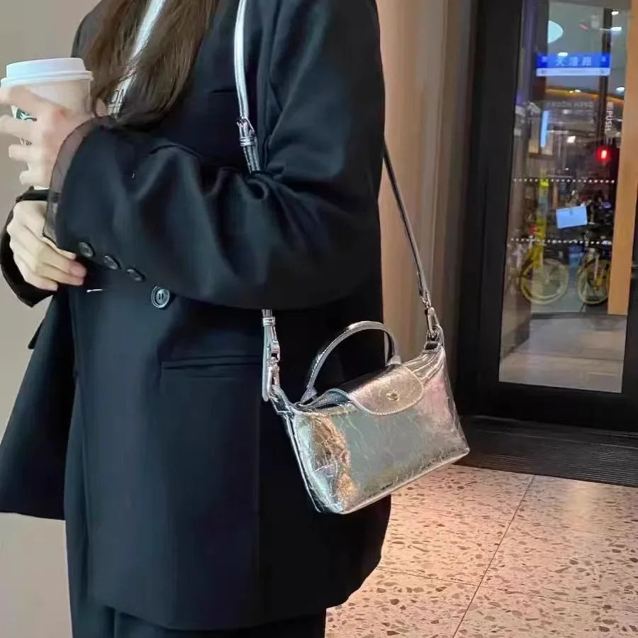 Women Mini Tote Bags Summer New Silver Purses and Handbags Lady Luxury Bag Female PU Shoulder Crossbody Bags Hobo Bolsa Feminina