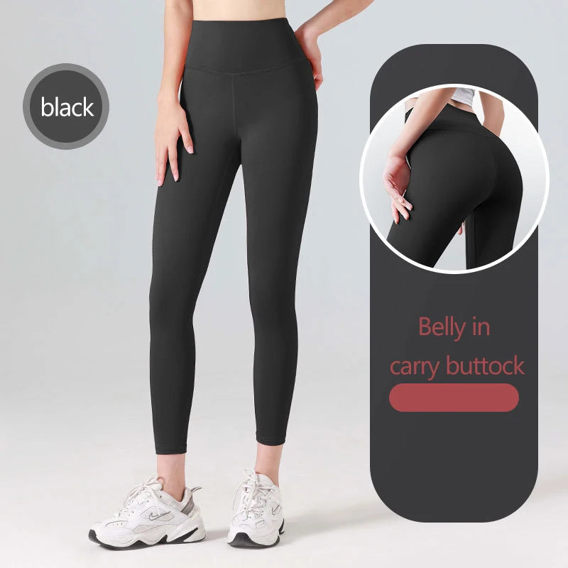 UPF50+Ribbed Yoga Pants High Waisted Gym_eggings Sport Women Fitness SeamlessFemale Legging Tummy Control RunningTraining Tights