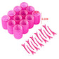 Hair Rollers Set Self Grip Hook Hair Curlers 12pcs Heatless Roller 6/12 Clips Salon Dressing Curlers Sticky Hair Styling Tools