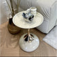 small apartment European wrought iron corner table balcony mobile coffee table bedroom bedside small round table sofa edge table