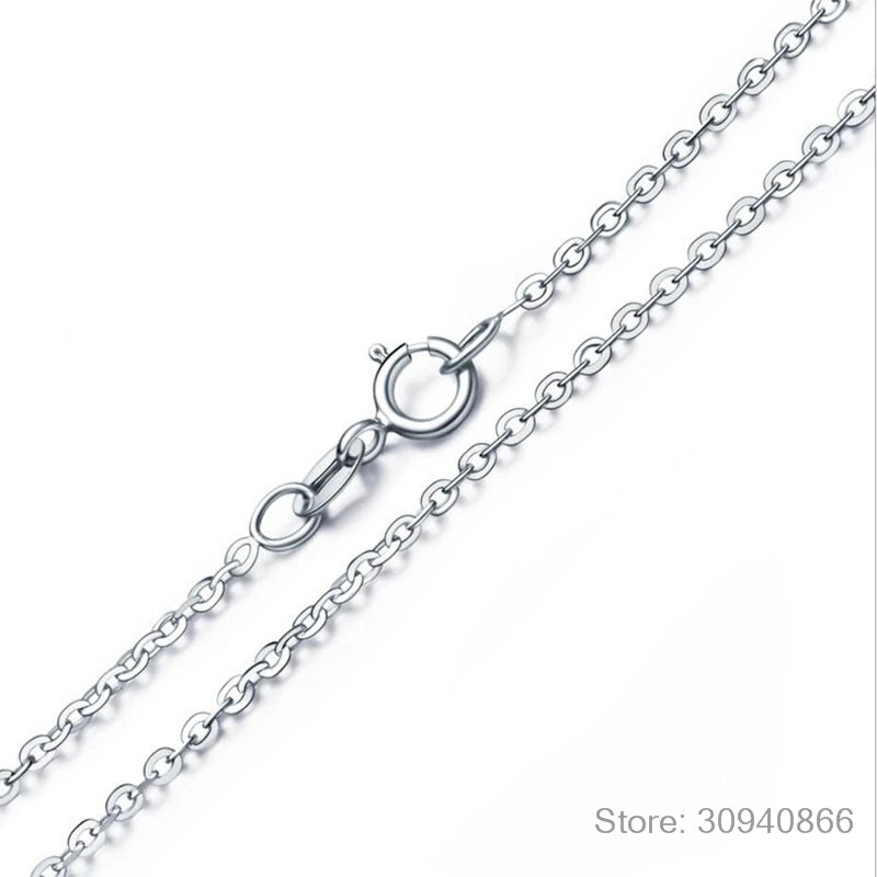 Real 1 Carat D Color Moissanite Pendant Necklace 100% 925 Sterling Silver Sparkling Engagement Wedding Party Fine Jewelry