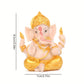 1pc Creative Thai Ganesha Figurine - Resin Elephant God Statue - Tabletop Ornament | Elephant Deity | Detailed Artistry