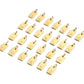 Polished Stainless Steel Square Gold Color Pendant Hang 26 Letters DIY Bracelet Pet Collar Necklace Jewelry Making