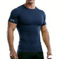 Men's Compression T-Shirt 3-Pack Quick Dry Running Gym Short Sleeve Sport Tops Elastic Breathable Athletic Tees
