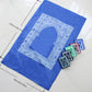 1-Set Islamic Prayer Mat & Bead Set with Small Bag - Portable Ramadan Prayer Suitable, Travel - Islamic Gift for Muslim Weddings