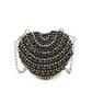 Luxury Mini Diamond Inlay Heart Shape Crystal Clutch Purse Stones Evening Wedding Party Shoulder Bag Handle Rhinestone Handbags