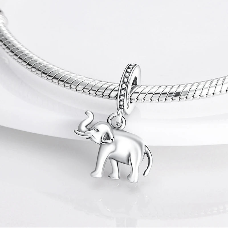 925 Sterling Silver Charms Beads Pendant Tree of Life Dog Elephant Love Heart Charm Fit Original Bracelet DIY Women Jewelry Gift
