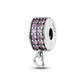 Silver Clasp 925 Sterling Silver CZ Pave Clip Charms Daisy Beads Stopper Safety Chain Fit Original Bangle Bracelet Jewelry Clips