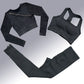 Yoga Suit High Waist Leggings Running Training Tights Sports Outfits Long Sleeve Crop Top Bra Seamless Fitenss Set Fitness Wear