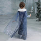 Elsa Dress for Girl Princess Birthday Party Winter Costume Kids Cosplay Frozen Evening Long Sleeve Clothes Snow Queen