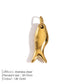 EMANCO Fashion Marine Animals Charms Shell Fish Tail Hippocampus Japonicus Stainless Steel Pendants for Jewelry Making Bulk