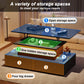 High‑Gloss Black Coffee Table 90×55×41cm, App‑Controlled RGB LED Light, Handle‑Less Click‑to‑Open Drawers, Silent‑Glide Extendable Top with Hidden Storage, Particle Board Multi‑Function Living Room Table Max L
