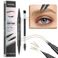 Waterproof Eyebrow Pen, Microblading Eyebrow Pencil With 4 Split Head, Natural Looking Brows Makeup ( 5 Colors)