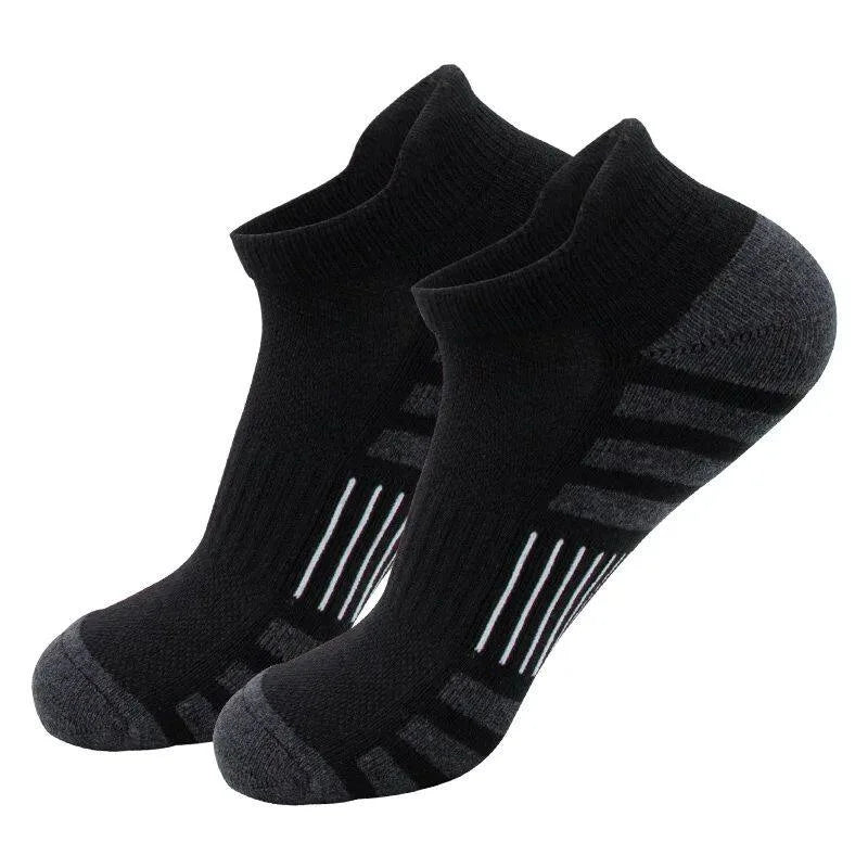 3 Pairs Ankle Athletic Running Socks Cushioned  Breathable Low Cut Sports Tab Socks For Men And Women
