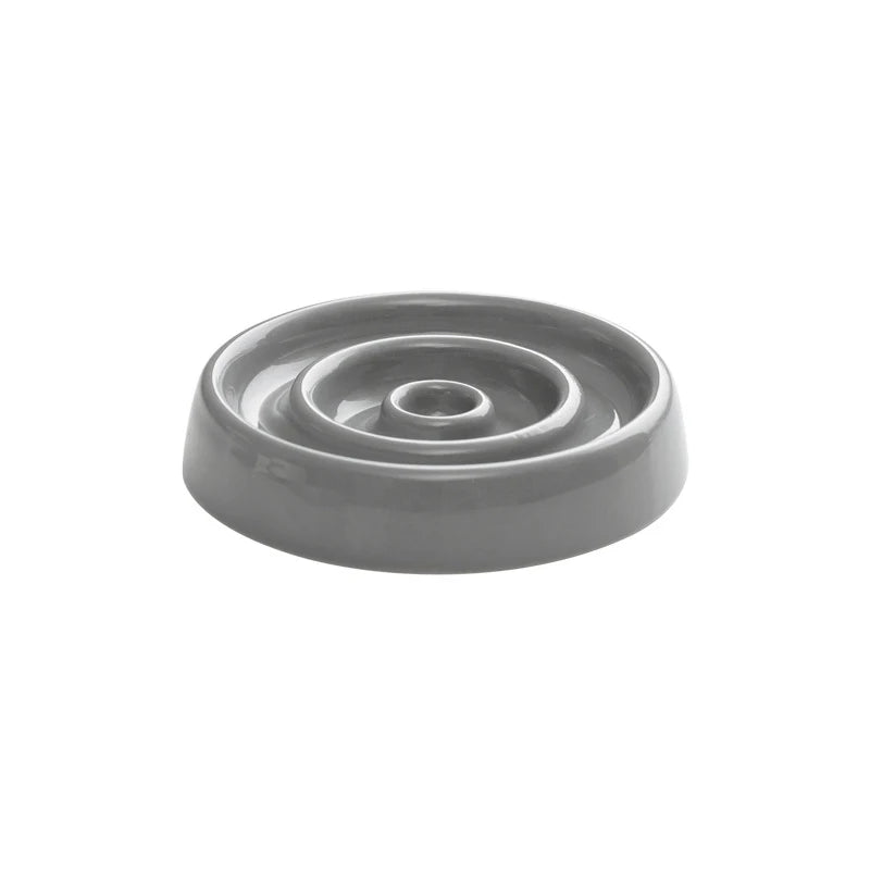 Pet Ceramic Slow Feeder Bowl Anti-Gulping Cat Food Dish Bowls Puppy Dogs Slow Feeding Supplies
