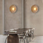 Nordic Creative Retro Round Wall Lamp Wabi-sabi Resin Sconces for Living Room Bedroom Bedside Hotel Corridor Decor Lighting