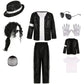 Michael Jackson Kids Clothes Halloween Cosplay Birthday Party Dance Performance Children's Costume Pop Star Boys Girls Outfits