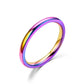 Simple 2mm 4mm 6mm Titanium Ring Women Men Prevent Allergy High Polished Wedding Rings Stainless Steel Couple Finger Jewelry