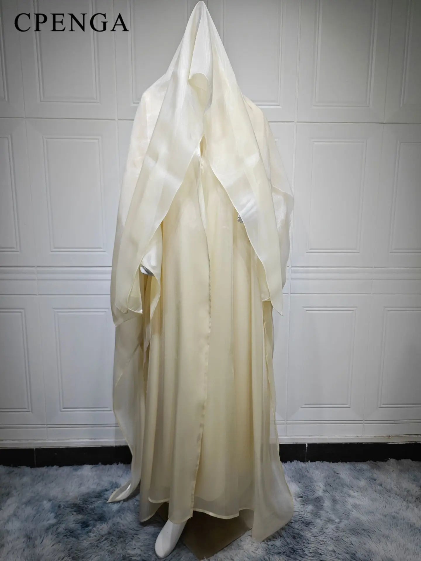 Elegant Arabic Satin Abaya Dress with Hijab Eid Muslim Women Modest Cardigan Islamic Vacation Outfit New in Turkey Kaftan Robe