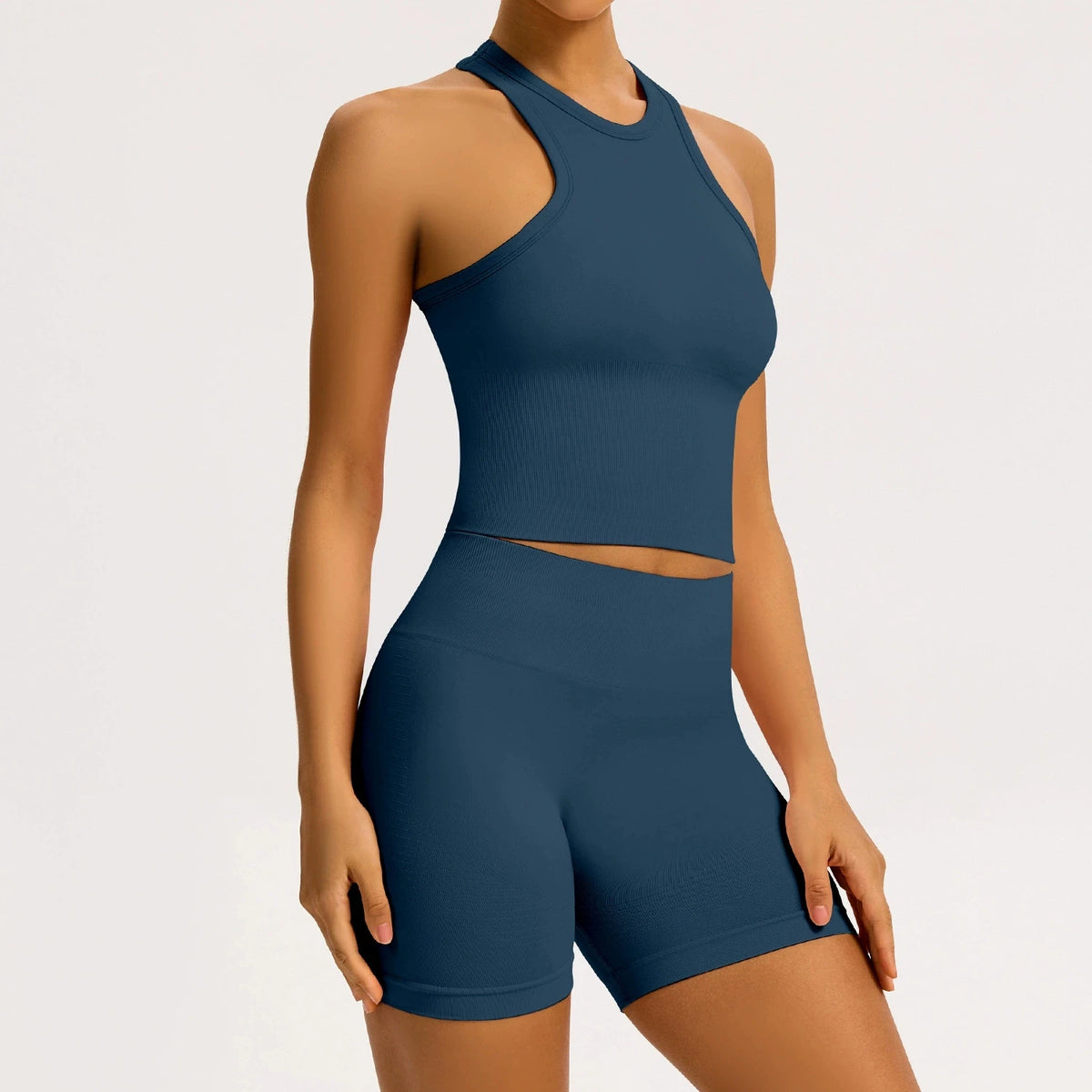 2/3PCS Yoga Set Women Gym Long Sleeve Sports Suits Fitness Bra Crop Top Workout Clothes Female Solid Seamless Legging Sportswear