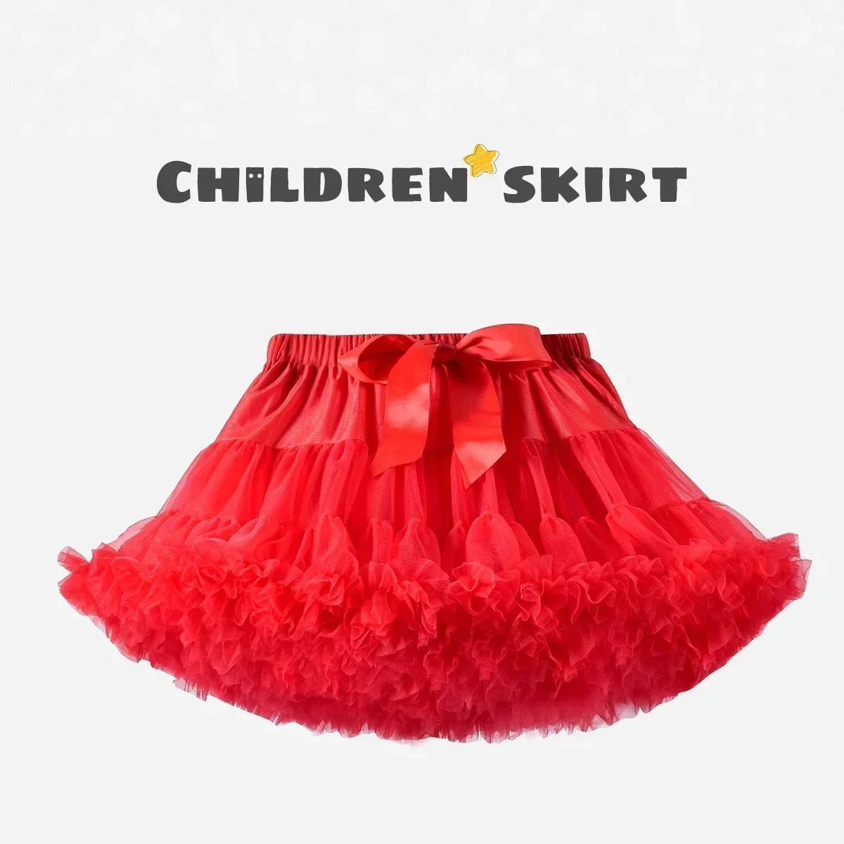Children's Skirt Baby Girls Tutu Skirt Fluffy Children Ballet Kids Pettiskirt Baby Girl Skirts Princess Tulle Party Dance Skirts