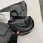 Retro Hobos Bag For Women Half Moon Shoulder Bag Large Capacity PU Leather Zipper Crossbody Bags Solid Color Handbags 2024